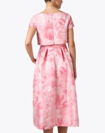 Back image thumbnail - Bigio Collection - Pink Floral Dress
