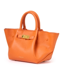Front image thumbnail - DeMellier - Mini New York Orange Leather Bag