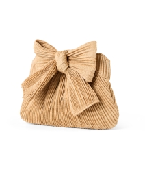 Front image thumbnail - Loeffler Randall - Rayne Pleated Straw Bow Clutch