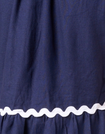Fabric image thumbnail - Sail to Sable - Navy Ric Rac Cotton Dress