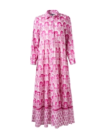 Jinette Pink Print Maxi Dress