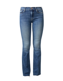 Product image thumbnail - Mother - The Weekender Flare Fray Hem Jean
