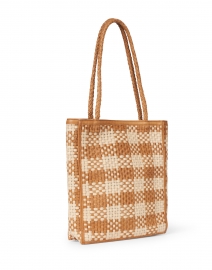 Front image thumbnail - Bembien - Le Tote Caramel Check Leather Bag