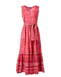 Mariana Red Print Cotton Dress