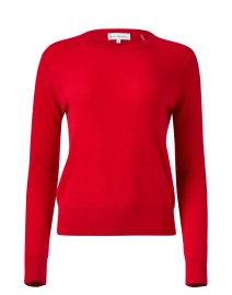 Product image thumbnail - White + Warren - Red Cashmere Sweater