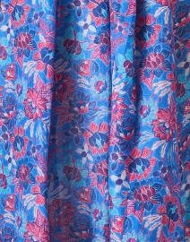 Fabric image thumbnail - Chufy - Tosh Blue Print Cotton Silk Dress 