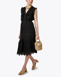 Look image thumbnail - Bell - Rainey Black Cotton Eyelet Dress