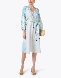 Look image thumbnail - D'Ascoli - Avah Blue Multi Print Dress