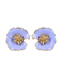 Product image thumbnail - Mignonne Gavigan - Purple Flower Stud Earrings