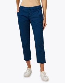 Front image thumbnail - Frank & Eileen - Wicklow Blue Cotton Chino Pant