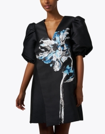 Front image thumbnail - Stine Goya - Brethel Black Multi Jacquard Dress