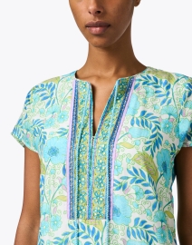 Extra_1 image thumbnail - Bella Tu - Turquoise Print Dress