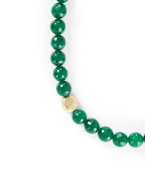 Front image thumbnail - Deborah Grivas - Jade and Gold Beaded Necklace