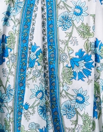 Fabric image thumbnail - Juliet Dunn - Godet Blue and White Print Cotton Dress