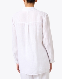 Back image thumbnail - Eileen Fisher - White Linen Shirt