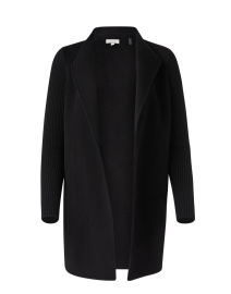 Product image thumbnail - Kinross - Black Wool Cashmere Coat
