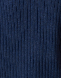 Fabric image thumbnail - Kinross - Navy Ribbed Polo Sweater