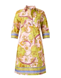 Aileen Pink and Green Multi Print Dress