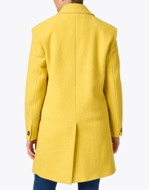 Back image thumbnail - Weekend Max Mara - Cordoba Yellow Wool Coat