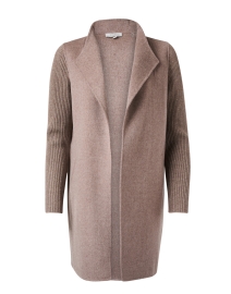 Taupe Wool Cashmere Coat