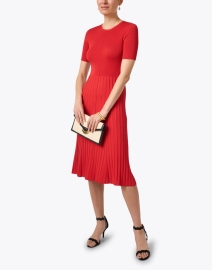 Look image thumbnail - Joseph - Red Satin Knit Dress