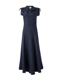 Ines de la Fressange - Violine Navy Linen Dress