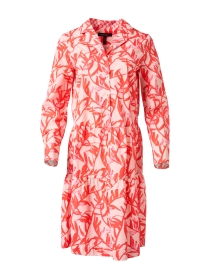Product image thumbnail - Marc Cain - Pink and Red Print Cotton Dress