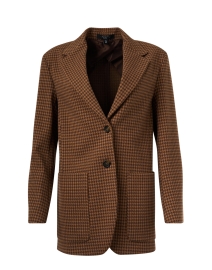 Product image thumbnail - Weekend Max Mara - Moschea Brown Houndstooth Blazer