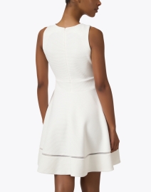 Back image thumbnail - Emporio Armani - White Fit and Flare Dress