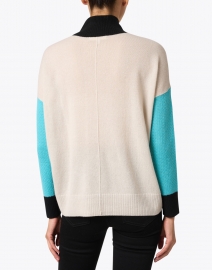 Lisa Todd - High Ambition Cognac Colorblock Cashmere Sweater