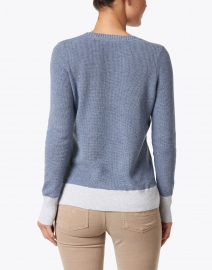 Kinross - Marlin Blue Cotton Waffle Knit Sweater