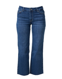 Medium Blue Wide Leg Cropped Jean