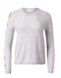 Grey Zig Zag Cashmere Sweater