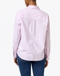 Back image thumbnail - A.P.C. - Pink Striped Cotton Button Down Shirt
