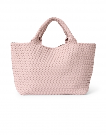 St. Barths Medium Shell Pink Woven Handbag