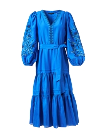 Kassandra Blue Embroidered Dress