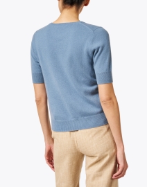 Back image thumbnail - Repeat Cashmere - Light Blue Cashmere Sweater