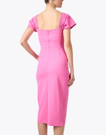Back image thumbnail - Chiara Boni La Petite Robe - Yuda Pink Ruched Dress
