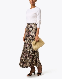 Look image thumbnail - Figue - Valerie Brown Multi Floral Metallic Skirt 