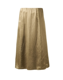 Product image thumbnail - Vince - Green Satin Skirt