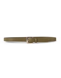 Glossinia Khaki Green Leather Belt