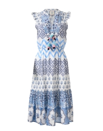 Product image thumbnail - Bell - Lola Blue and White Print Dress