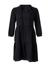 Product image thumbnail - Honorine - Giselle Black Tiered Dress