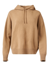 Atlanta Camel Wool Hooded Sweater