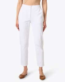 Front image thumbnail - Eileen Fisher - White High Waisted Ankle Pant