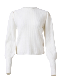 Ivory Cashmere Rib Sweater
