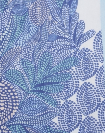 Fabric image thumbnail - Kinross - Blue Multi Print Silk Cashmere Scarf