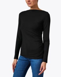 Front image thumbnail - Vince - Black Ruched Top