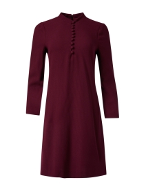 Product image thumbnail - Jane - Rumer Burgundy Wool Dress