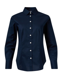 Product image thumbnail - Hinson Wu - Diane Navy Button Front Blouse
